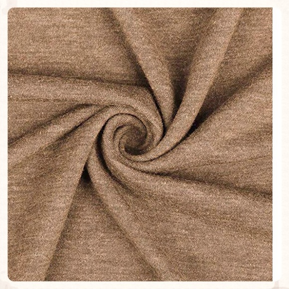 🍭BNWT LONG SLEEVE KHAKI TUNIC TEE🍭 - Picture 4 of 5